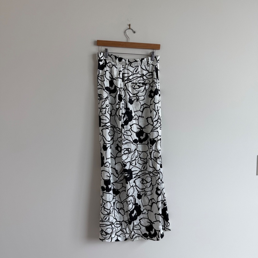 Ronny Kobo Printed Black and White Print Trousers Size 6 - Picture 13 of 16